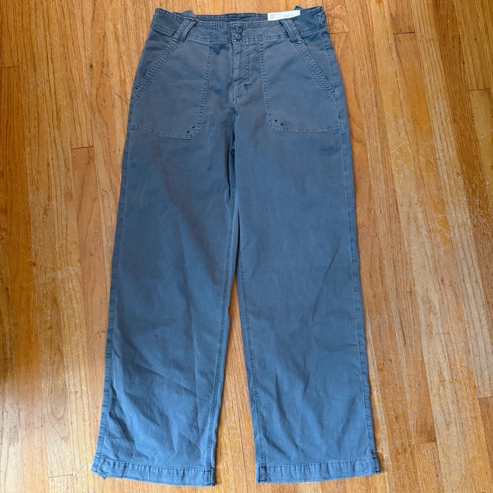 American Eagle Outfitters Slate Blue Straight-Leg Stovepipe Stretch size 8